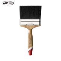 Natural Bristle Flat Brush Europe Style Paint Brush